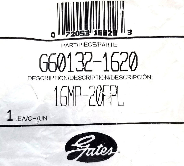 NEW GATES G60132-1620 ADAPTER G601321620, 16MP-20FPL
