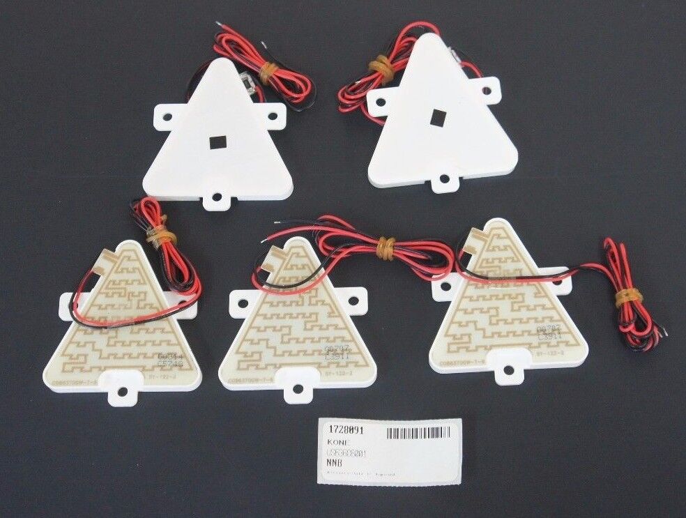 LOT OF 5 NEW KONE US63686001 RED LED LANTERN ARROWS C0B6370GW-T-6 SY-122-2