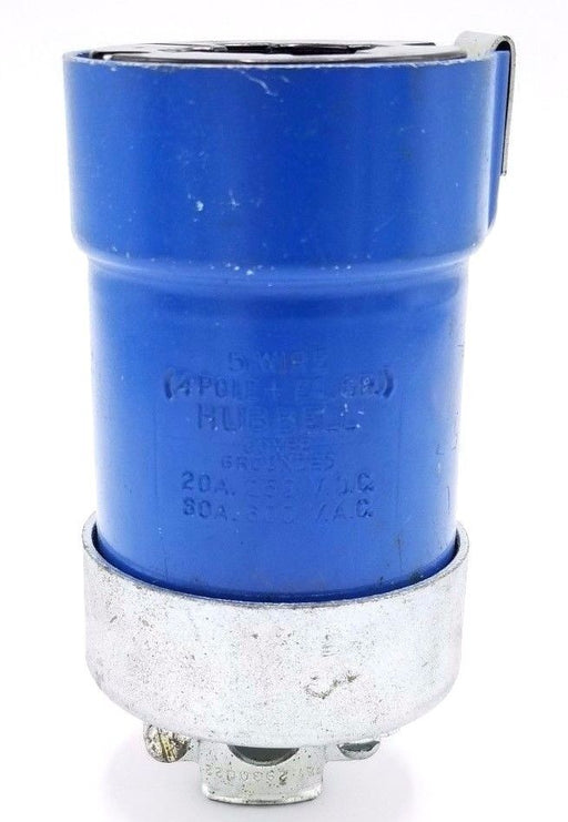 HUBBELL 5 WIRE (4 POLE + EQ. GR.) 20A 250 VDC, 30A 600VAC PLUG