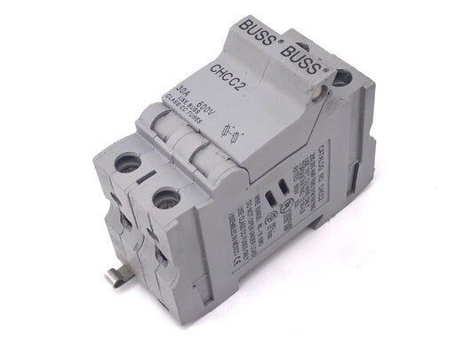 COOPER BUSSMANN CHCC2 FUSE BLOCK 30 AMP, 600V W/ FNQ-R-19 FUSES