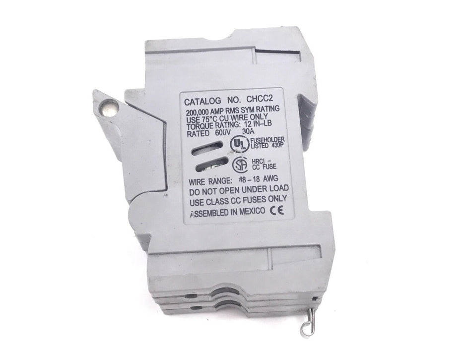 COOPER BUSSMANN CHCC2 FUSE BLOCK 30 AMP, 600V W/ FNQ-R-19 FUSES