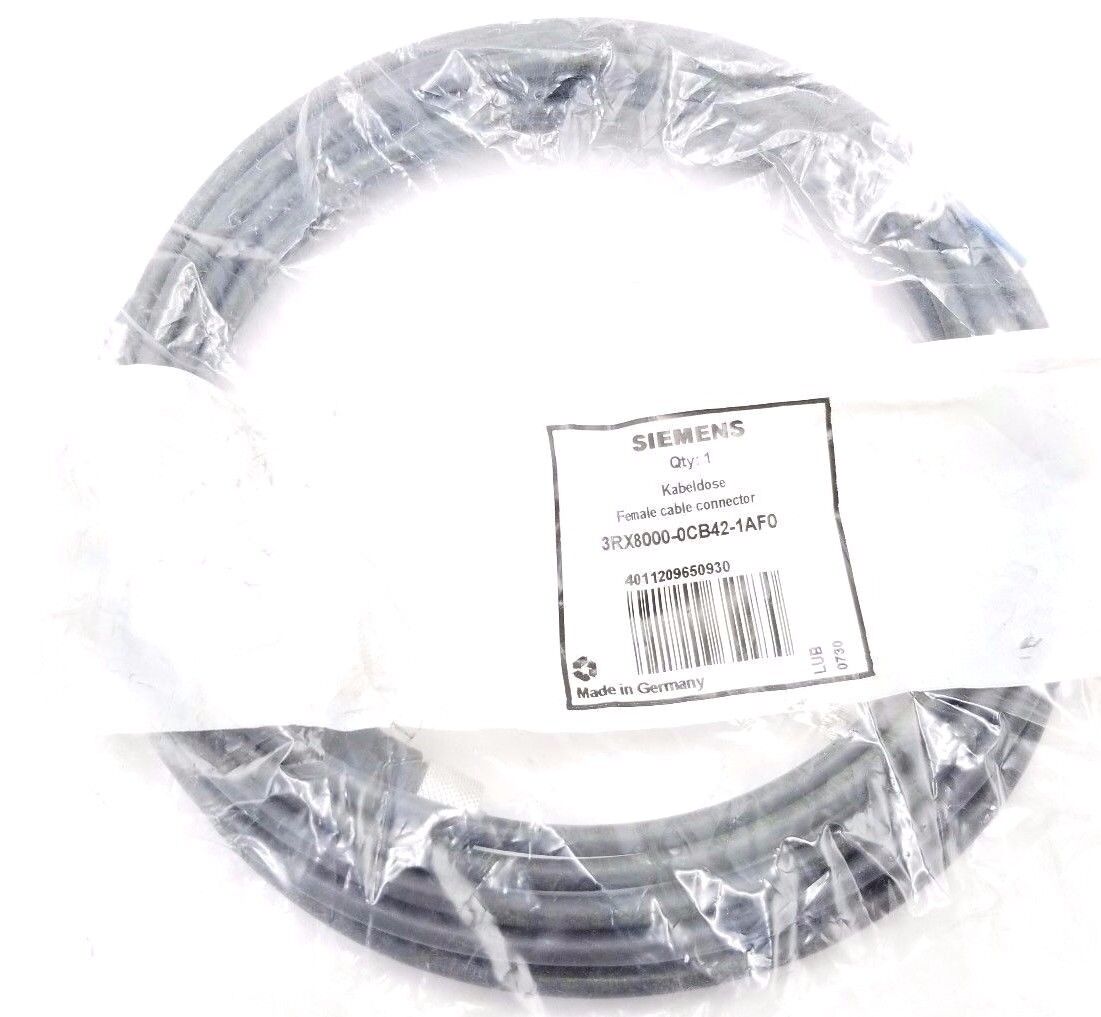NEW SIEMENS 3RX8000-0CB42-1AF0 FEMALE CONNECTOR CABLE 3RX80000CB421AF0, 5M