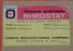 NIB OHMITE VITREOUS ENAMELED PHEOSTAT MODEL: R WATTS: 500 OHMS: 250 STOCK#.0864
