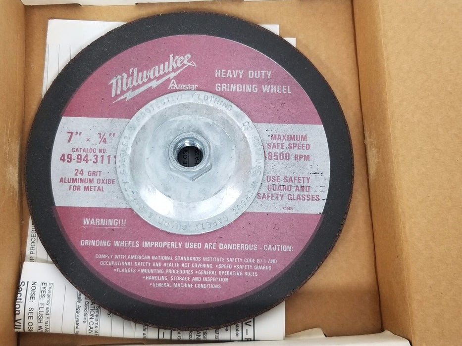 LOT OF 4 NEW MILWAUKEE GRINDING WHEELS (2) 49-93-3170 & (2) 49-93-3110