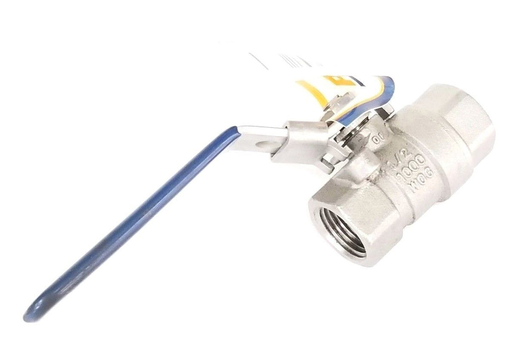 NEW PROFITTER 1/2" STAINLESS STEEL BALL VALVE 0427110 FULL PORT 1000 WOG
