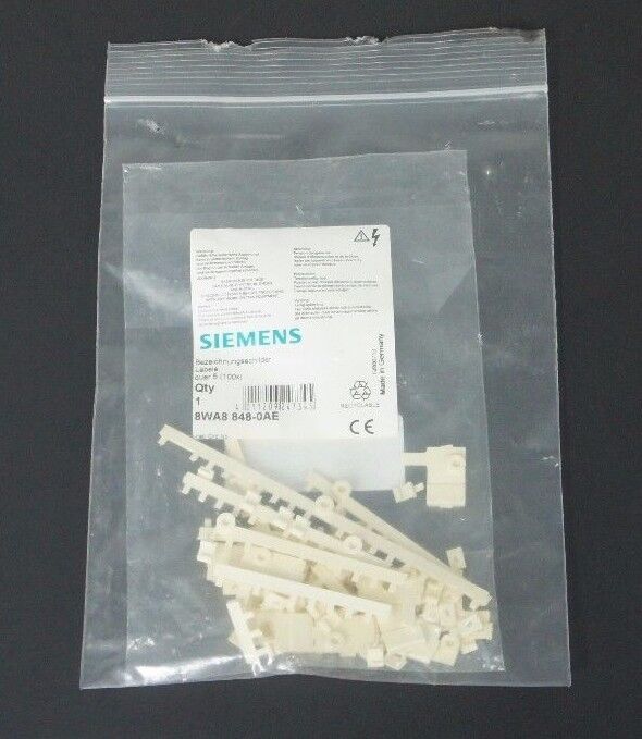 NEW SIEMENS 8WA8-848-0AE LABEL MARKER NUMBER 5 TOTAL 100