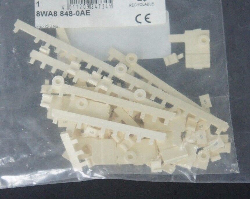 NEW SIEMENS 8WA8-848-0AE LABEL MARKER NUMBER 5 TOTAL 100