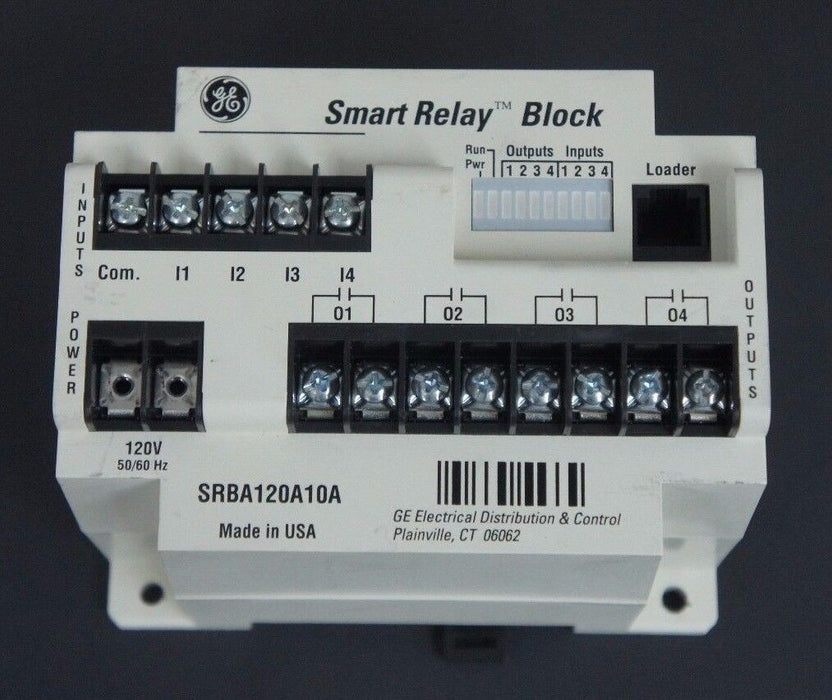 GENERAL ELECTRIC SRBA120A10A SMART RELAY BLOCK 120V, 50/60HZ
