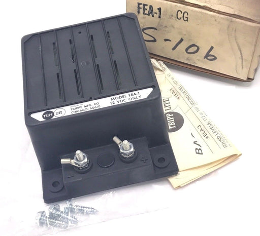 NEW TRIPP LITE MODEL FEA-1 ELECTRONIC BACK UP ALARM 12VDC ONLY TRIPPE MFG