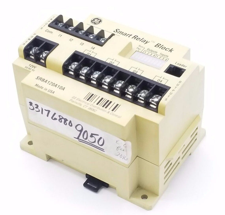 GENERAL ELECTRIC SRBA120A10A SMART RELAY BLOCK INPUT: 120V, 50/60HZ OUTPUT: A300
