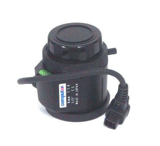 NIB COMPUTAR HG0614FCS-3 TV LENS 6MM, F1.4 W/ 9CM CABLE CONNECTOR