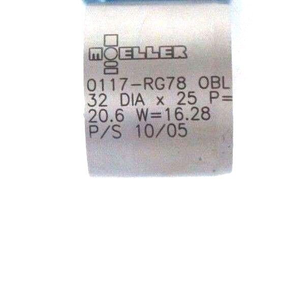 LOT OF 4 NEW MOELLER 0117-RG78 PUNCHES OBL 32 DIA X 25 P=20.6 W=16.28 P/S 10/05
