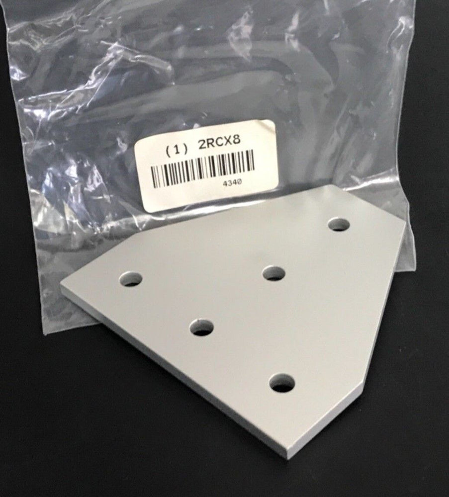 NEW ALUMINUM T JOINING PLATE, 80/20, 4340, 5 HOLE FOR 15S, 2RCX8