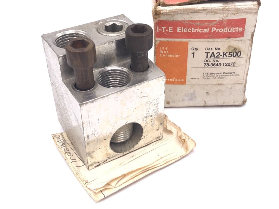 NIB SIEMENS TA2-K500 CIRCUIT BREAKER LUG TERMINAL BLOCKS TA2K500