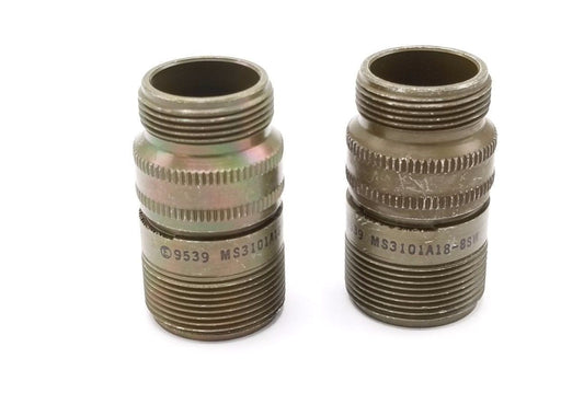 LOT OF 2 NEW AMPHENOL MS3101A18-8SW CIRCULAR CABLE CONNECTORS MS3101A188SW