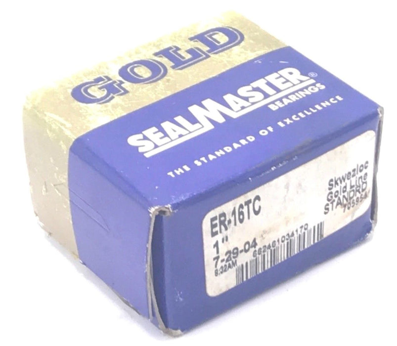 NIB SEALMASTER GOLD ER-16TC LINE BALL INSERT BEARING 1"