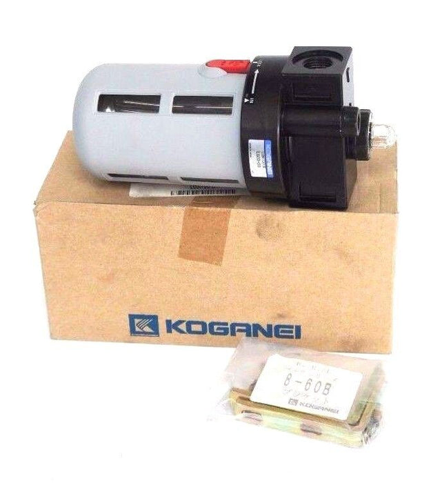 NIB KOGANEI L600-03-B LUBRICATOR L60003B WITH 8-60B ACCESSORIES