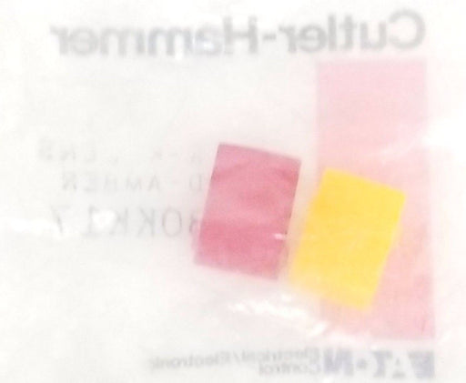 NEW EATON CUTLER-HAMMER E30KK17 PAIR-K LENS RED-AMBER