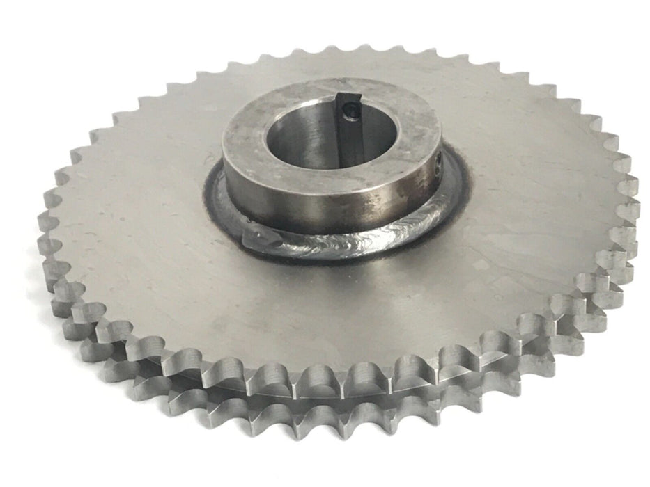 NIB LINN GEAR 60L46 DOUBLE STRAND CHAIN SPROCKET #60, 2-1/2"BORE, 46 TEETH
