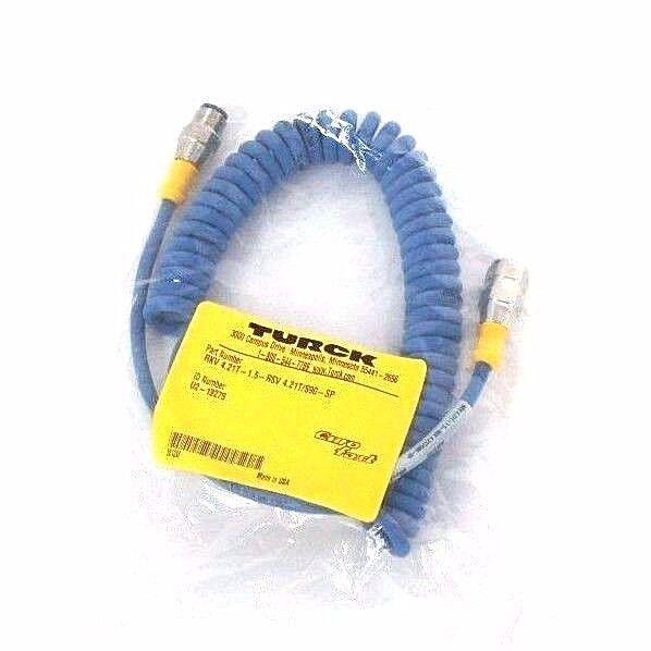 NEW TURCK RKV 4.21T-1.5-RSV 4.21T/S90-SP EUROFAST CORDSET U2-19275 / U219275