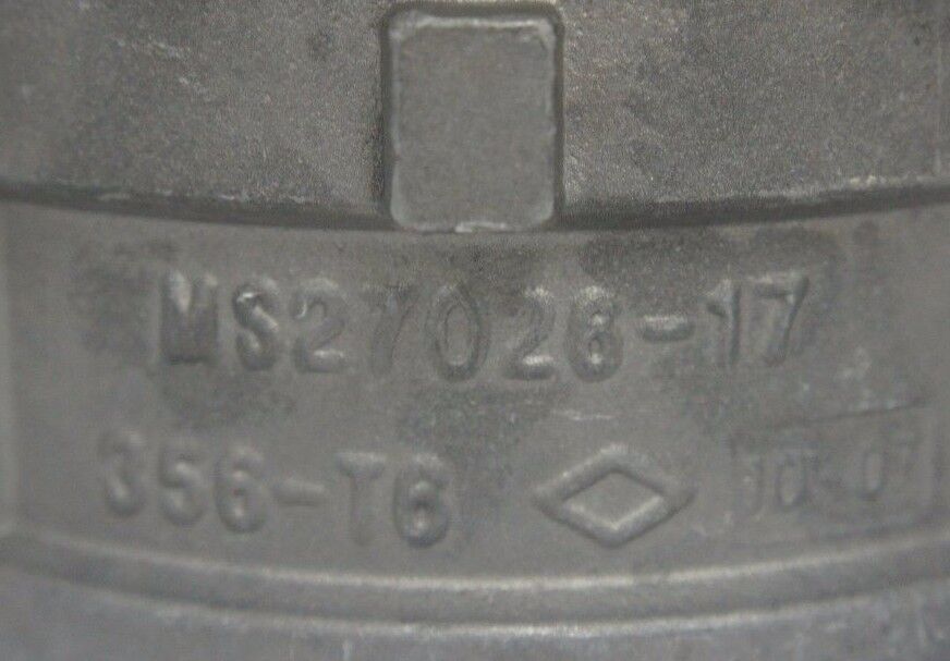 NEW EVER TITE MS27026-17 ALUMINUM 4" CONNECTOR FITTING 356-T6
