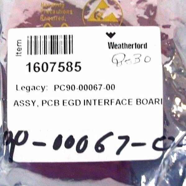NEW WEATHERFORD PC90-00067-00 PCB EGD INTERFACE BOARD REV. A
