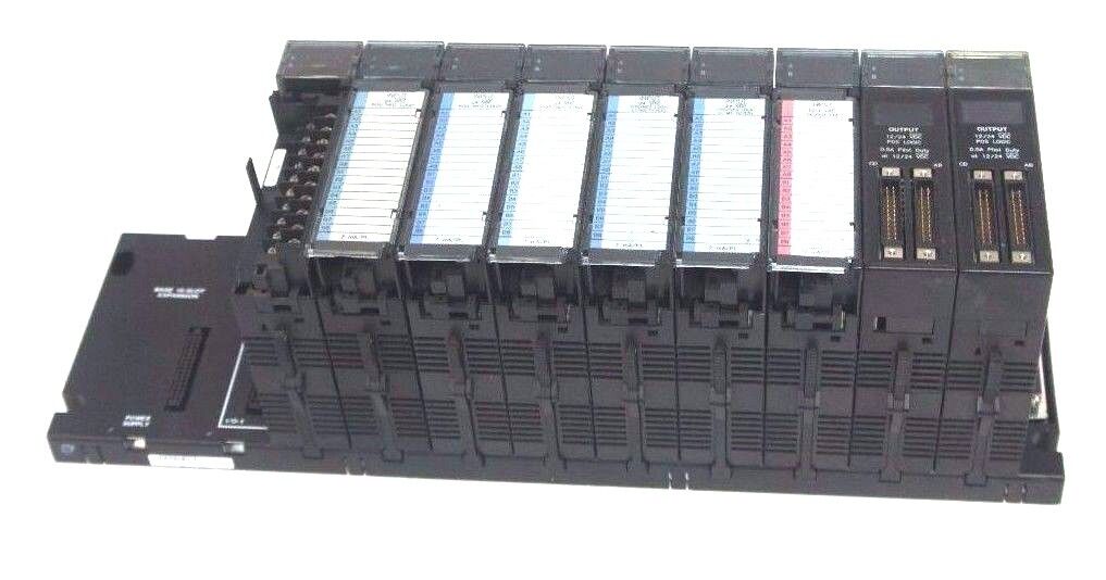 GE FANUC IC693CHS392H 10 SLOT RACK W/ IC693MDL645D IC693MDL645G IC693MDL646E