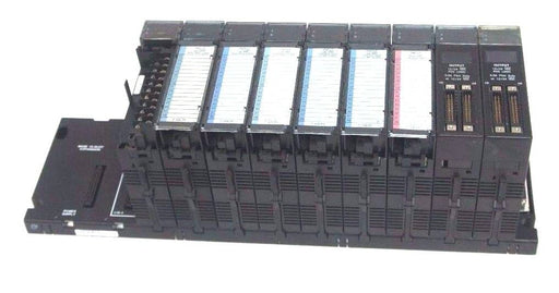 GE FANUC IC693CHS392H 10 SLOT RACK W/ IC693MDL645D IC693MDL645G IC693MDL646E