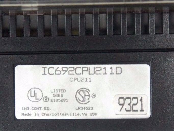 GE FANUC IC692MAA541C SERIES 90-20 PROGRAMMABLE CONTROLLER 120 VAC IC692CPU211D