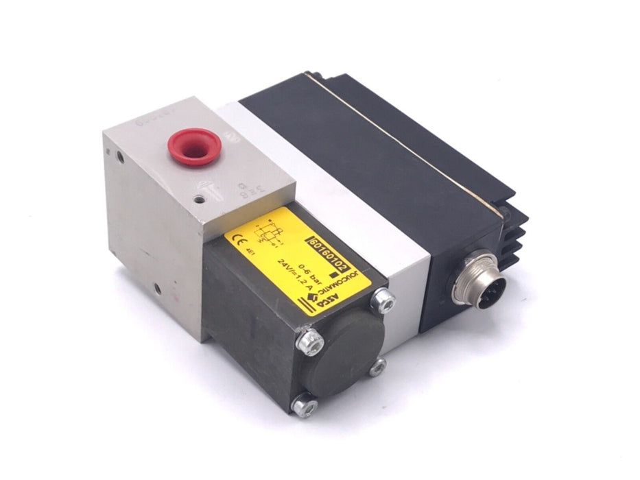 NEW ASCO JOUCOMATIC SENTRONIC PROPORTIONAL VALVE 60160102, 0-6 BAR, 24V/=1,2 A