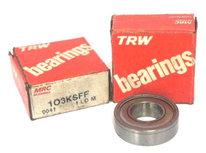 LOT OF 2 NIB MRC 103KSFF SINGLE ROW BALL BEARINGS