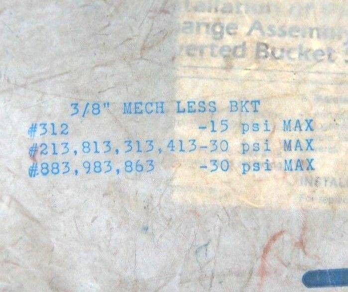 NEW ARMSTRONG 3/8" MECH LESS BKT KIT