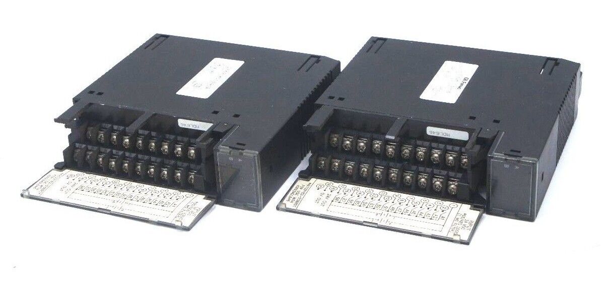 LOT OF 2 GE FANUC IC693MDL646B INPUT MODULE 24VDC 16PT POS/NEG FAST MINOR CHIPS