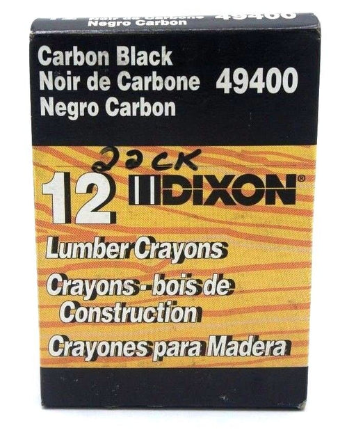 LOT OF 24 DIXON 49400 CARBON BLACK LUMBER CRAYONS (2 BOXES OF 12)