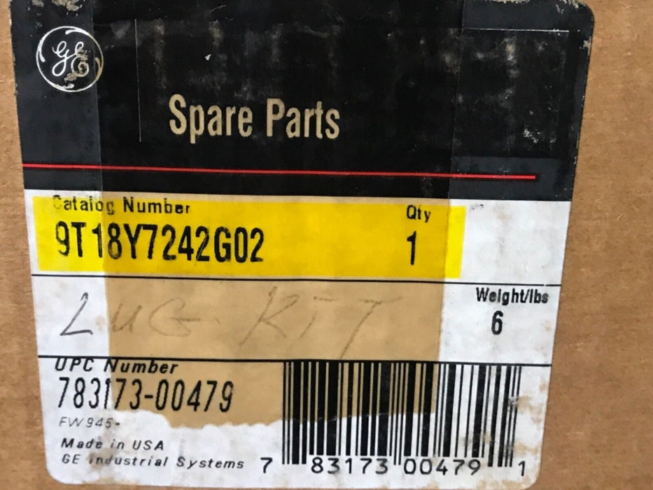 NIB GENERAL ELECTRIC 9T18Y7242G02 TRANSFORMER 3 PHASE, 225 KVA LUG KIT
