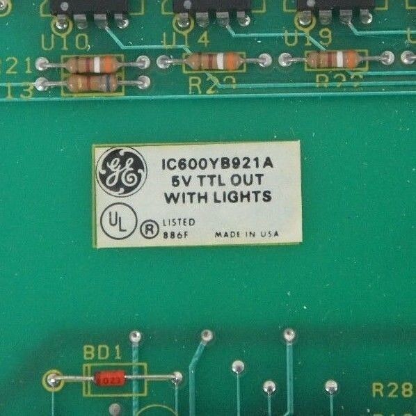 REPAIRED GENERAL ELECTRIC IC600YB921A 5V TTL OUTPUT MODULE WITH LIGHTS