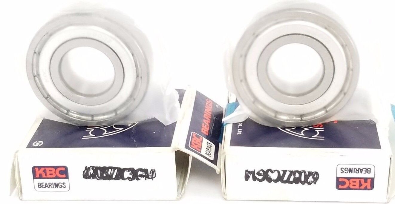 LOT OF 2 NIB KBC BEARINGS 6203ZZC3G14 BEARINGS