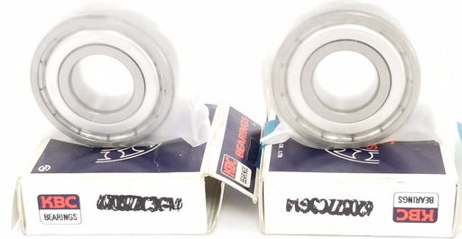 LOT OF 2 NIB KBC BEARINGS 6203ZZC3G14 BEARINGS