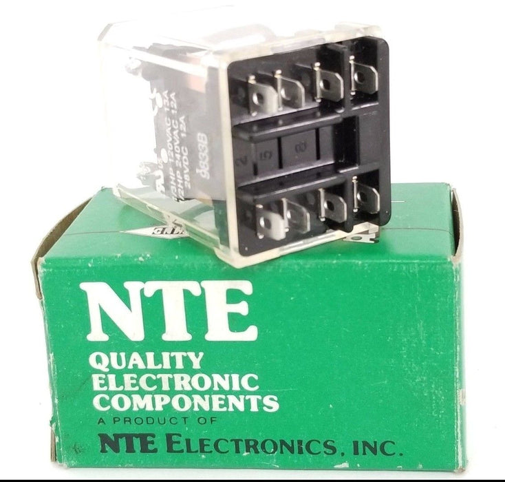 NIB NTE ELECTRONICS INC. R10-11A10-120 RELAY 120VAC, 50/60HZ