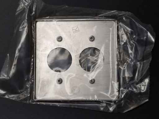 NIB HUBBELL KILLARK 2FR STAMPED ALUMINUM COVERS (BOX OF 10)