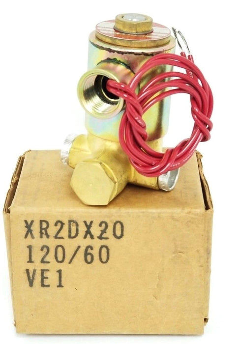 NIB SKINNER ELECTRIC VALVE XR2DX20 VALVE 120/60 5-200PSI 1/4" ORFICE CODE: VE1