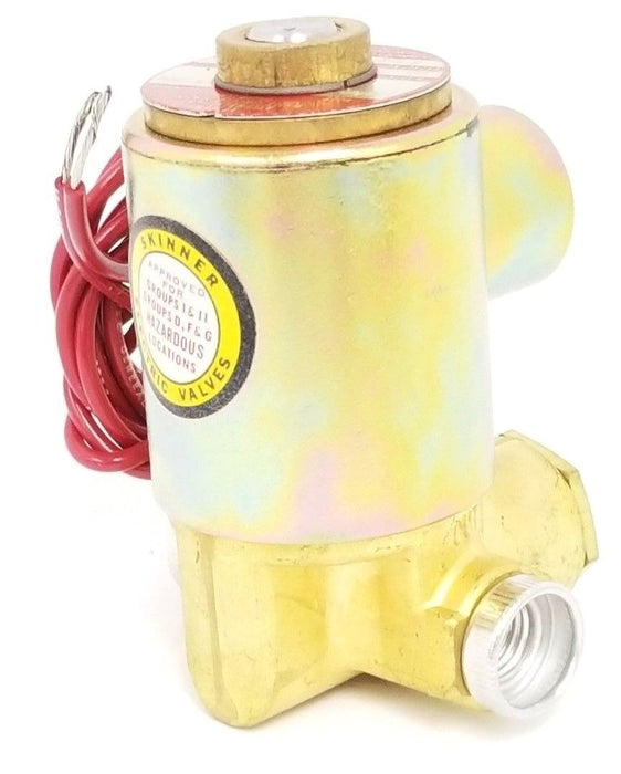 NIB SKINNER ELECTRIC VALVE XR2DX20 VALVE 120/60 5-200PSI 1/4" ORFICE CODE: VE1
