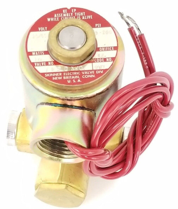 NIB SKINNER ELECTRIC VALVE XR2DX20 VALVE 120/60 5-200PSI 1/4" ORFICE CODE: VE1