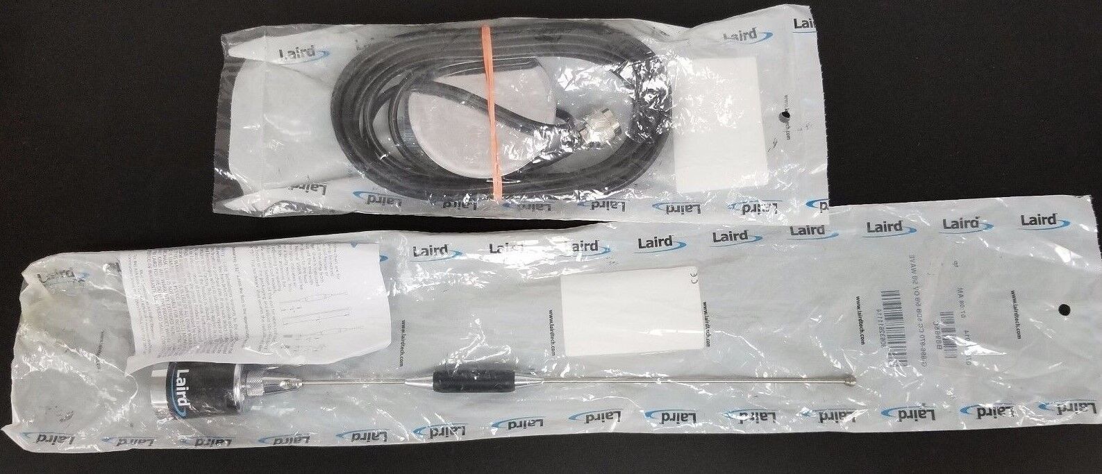 LAIRD G8NI12 MAG 3/4'' 12' RG58AU & CRIMP N INSTALLED W/ B8965C WHIP ANTENNA