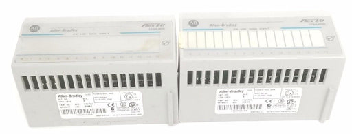 LOT OF 2 ALLEN BRADLEY 1794-IB16 FLEX I/O INPUT MODULES SER. A, REV. A01