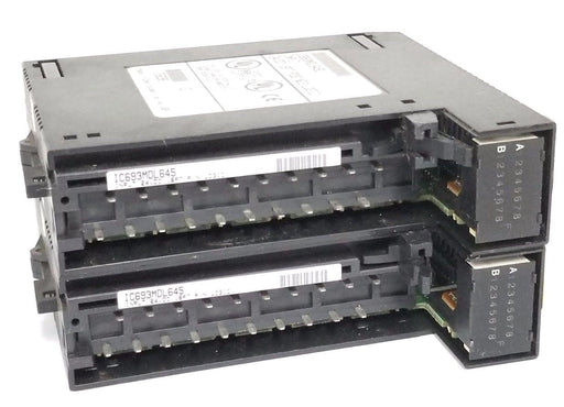 LOT OF 2 GE FANUC IC693MDL645D INPUT MODULES 24VDC 16PT POS/NEG LOGIC