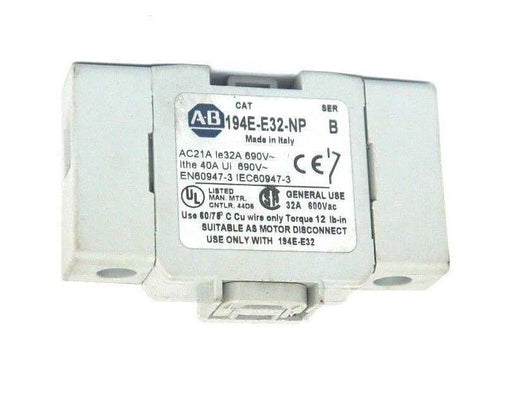 ALLEN BRADLEY 194E-E32-NP AUXILIARY CONTACT SER. B, 194EE32NP