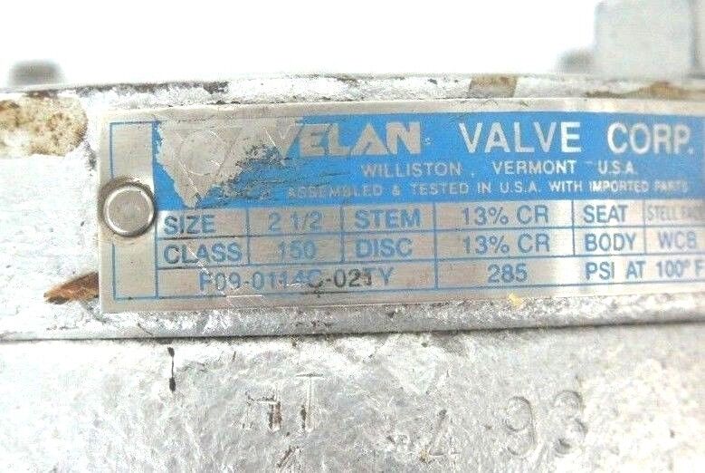 NEW VELVAN F09-0114C-02TY FLANGED CHECK GATE VALVE 2-1/2" F090114C02TY