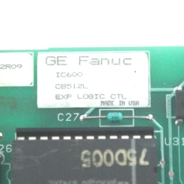 GE FANUC IC600CB512L EXPANDED LOGIC CONTROL BOARD W/ IC600FP501K