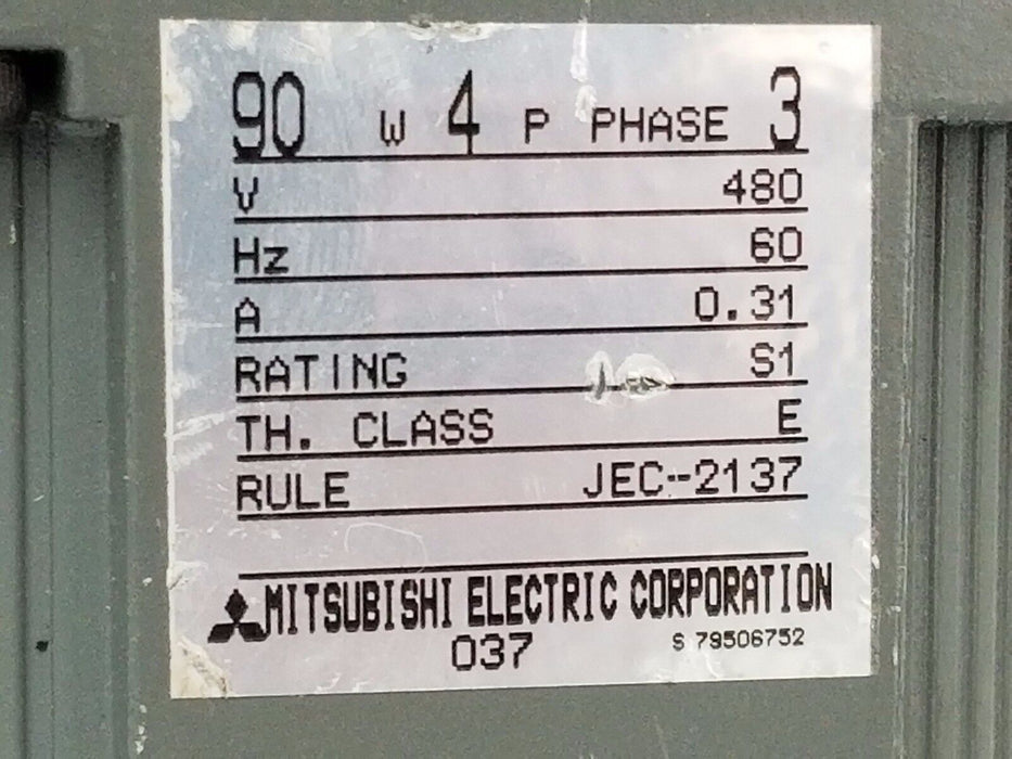 MITSUBISHI GM-JW GEARED MOTOR 150/180RPM, 50/60HZ, 1:10 GEAR RATIO, GMJW